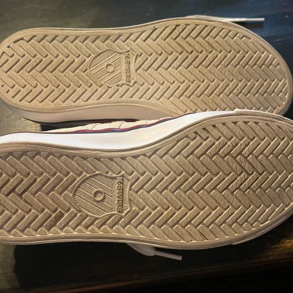 K SWISS Classic White Canvas Sneakers - Picture 7 of 9